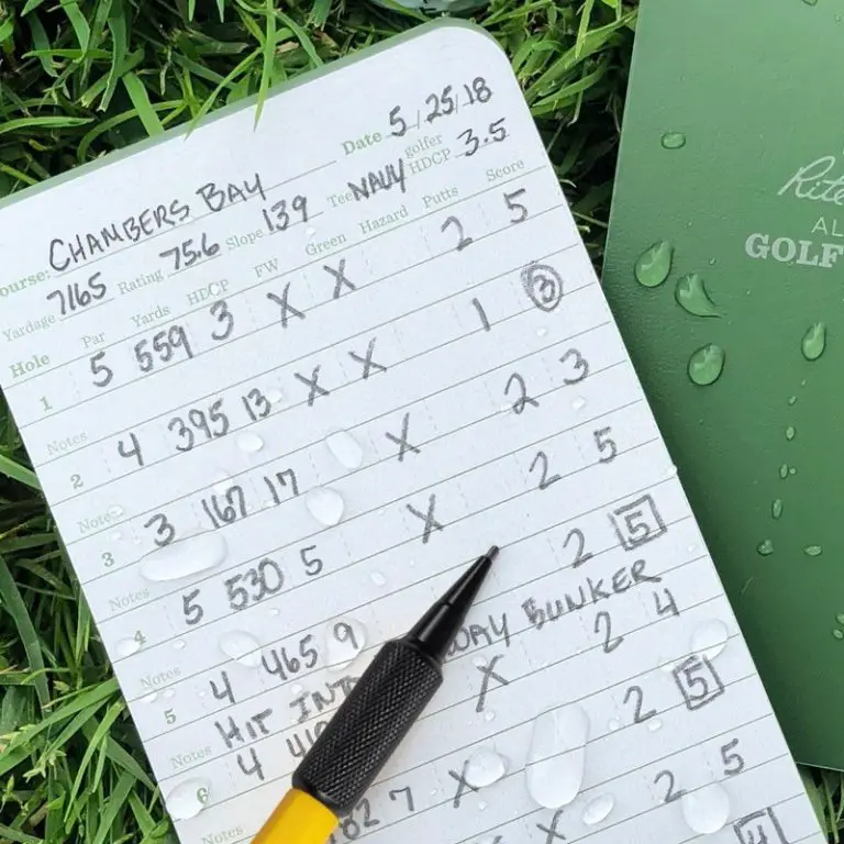What Do Golfers Write In Their Notebooks